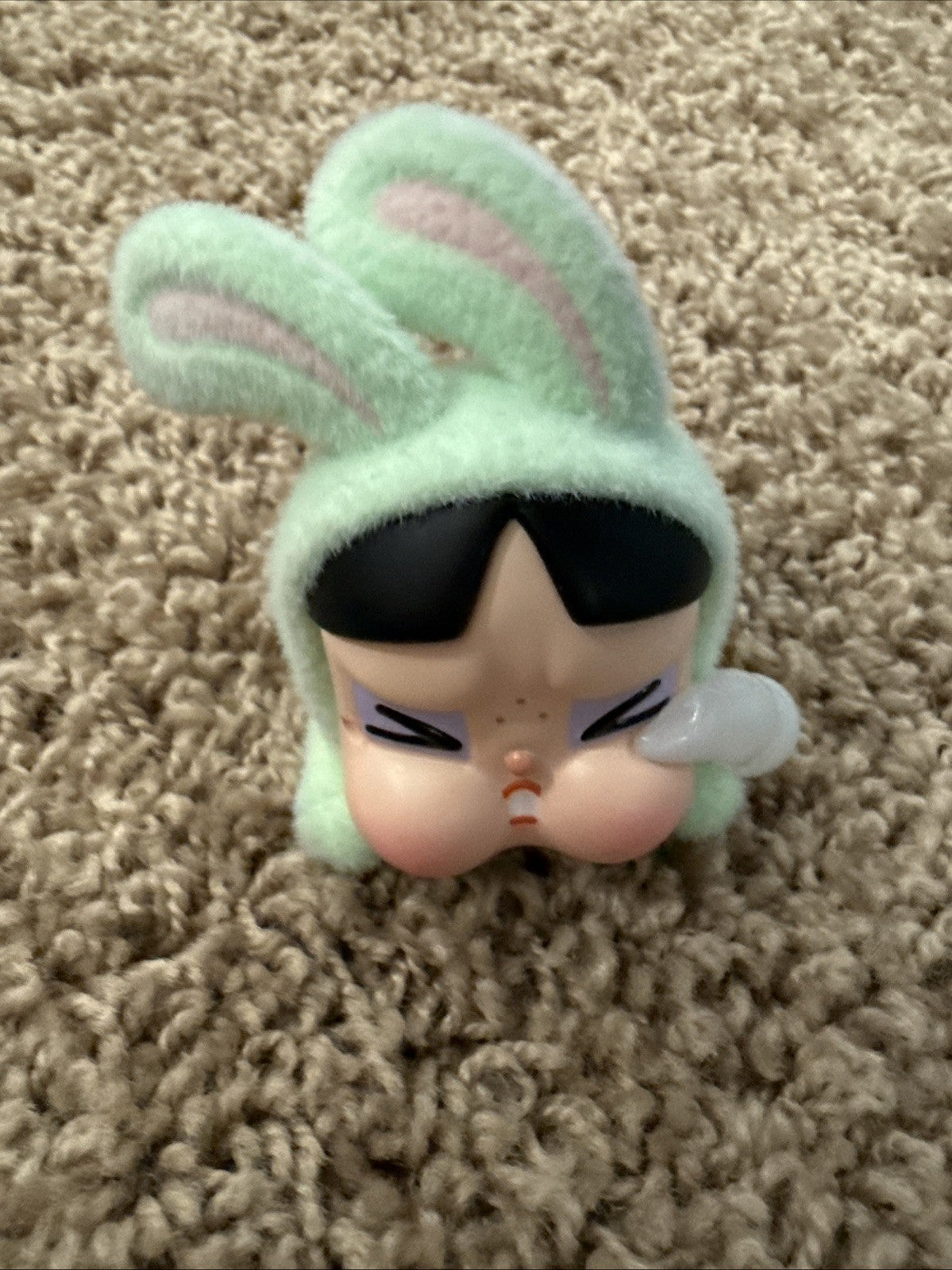 Crybaby Powerpuff Girls Bunny Series Buttercup Figure Used Clean