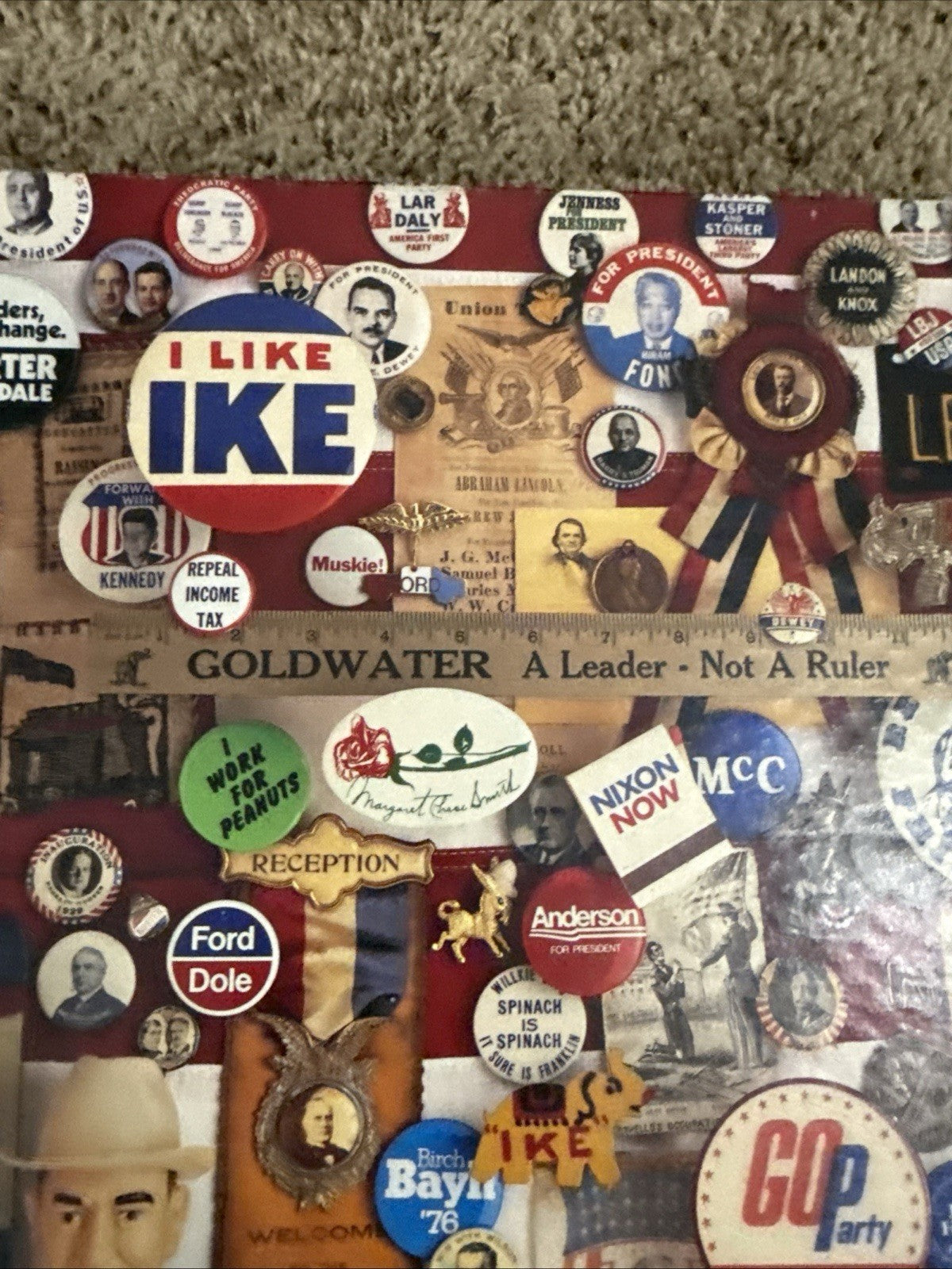 Vintage 1984 Springbok Pick A Winner Presidential Campaign 500 Pc Puzzle Used