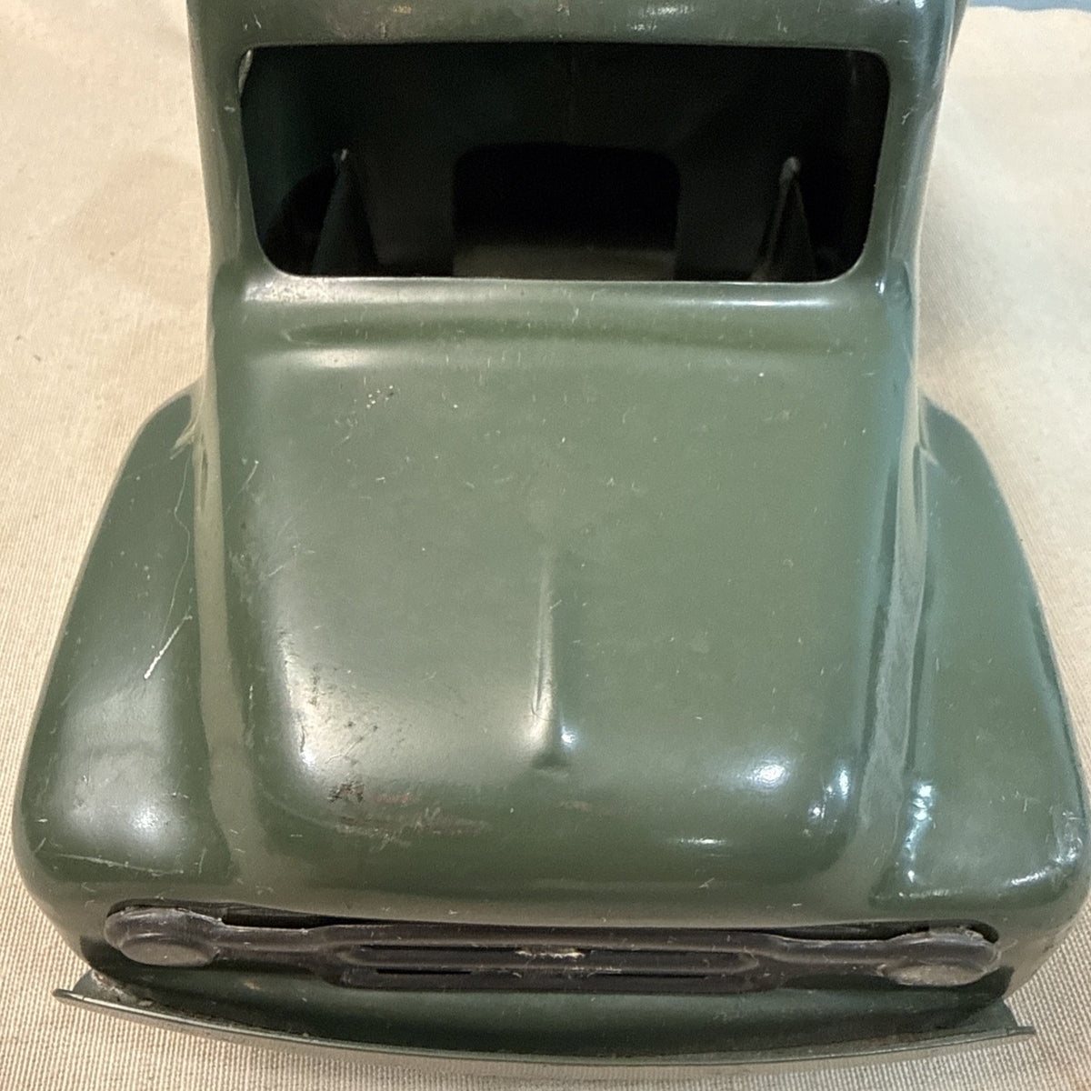 Vintage Buddy L Army Searchlight Repair Unit Pressed Steel Military Truck 1950s