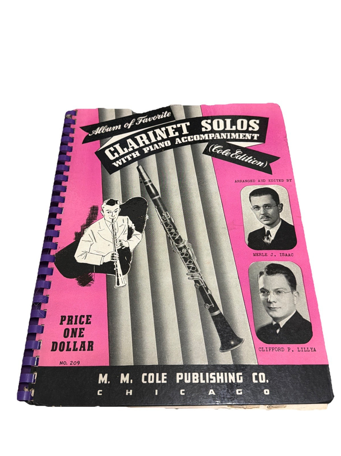 Vintage Clarinet Solos Album 1940 Sheet Music Songbook