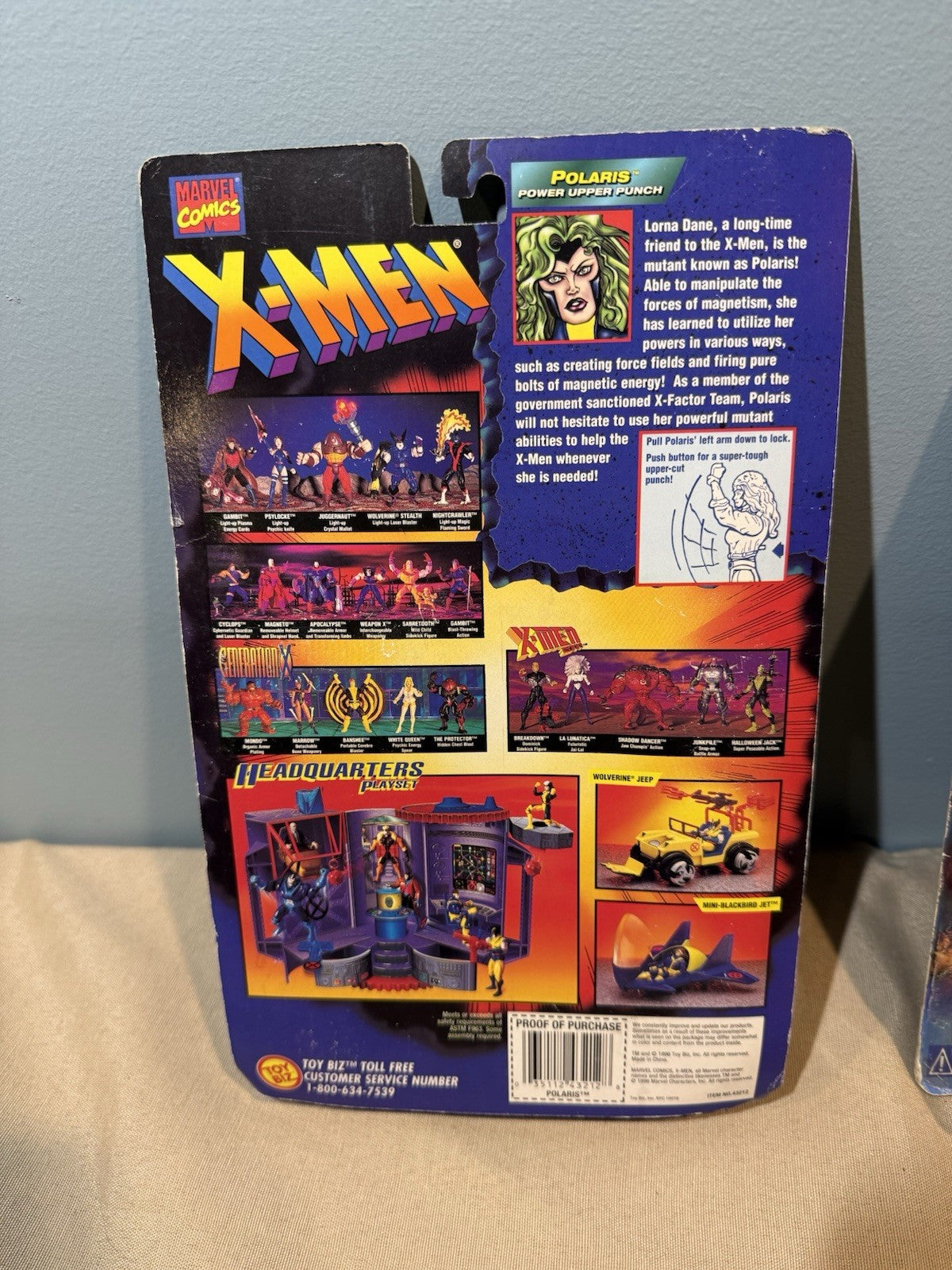 Vintage ToyBiz X Men MOC Carded Figure Lot 4 Marvel Sealed Collectibles