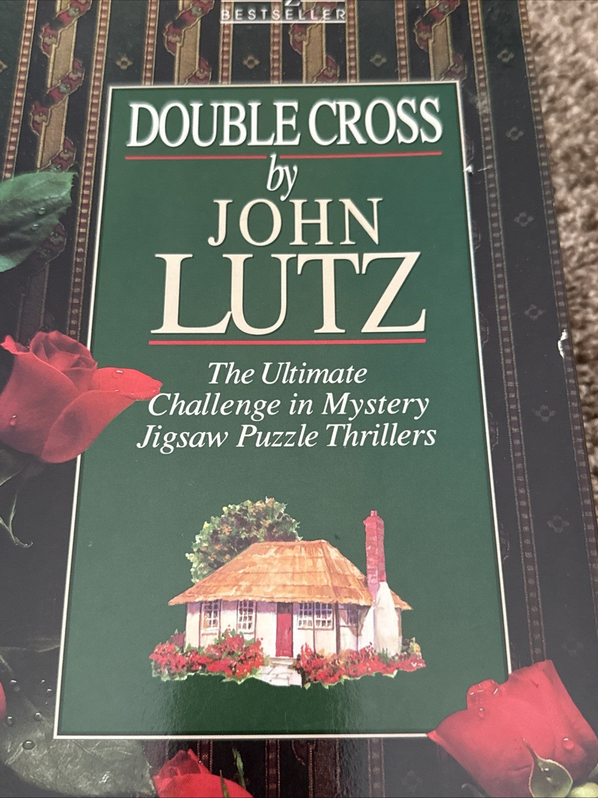 Vintage BePuzzled 1989 Double Cross By John Lutz Mystery Jigsaw Puzzle 1000 PC