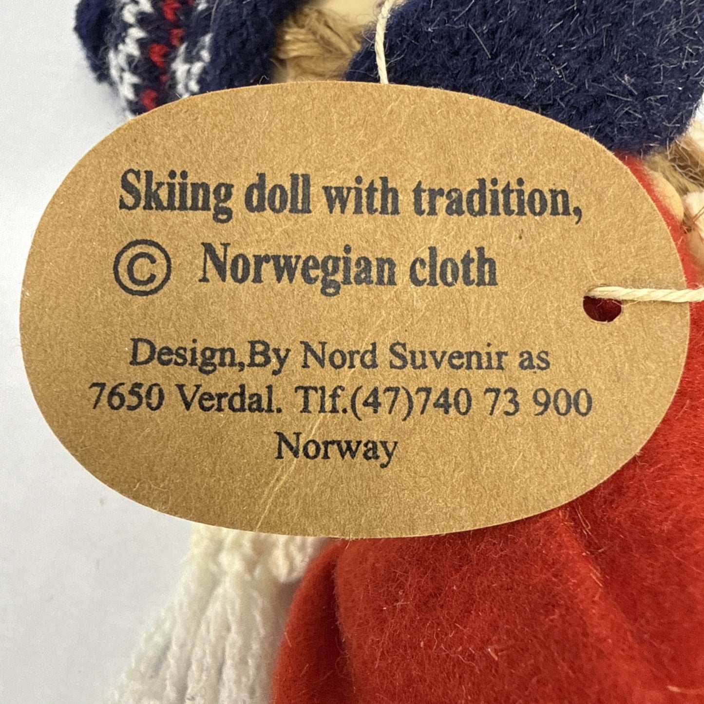 Vintage Norwegian Ski Doll Nord Traditional Winter Costume Souvenir