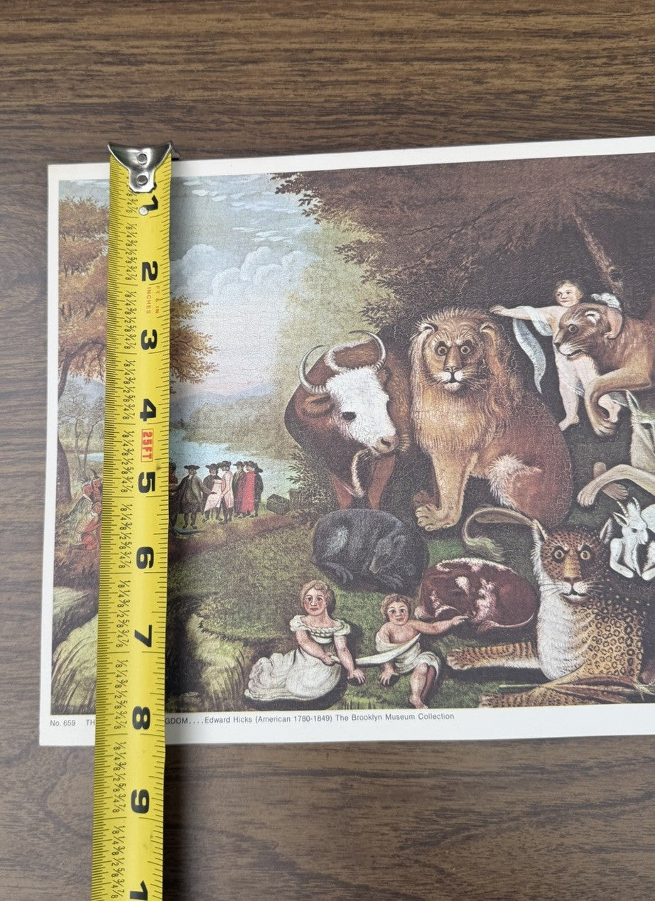 Lot of 6 Vintage Art Lithograph Prints 8x10 Van Gogh Hicks Peonies Floral Craft