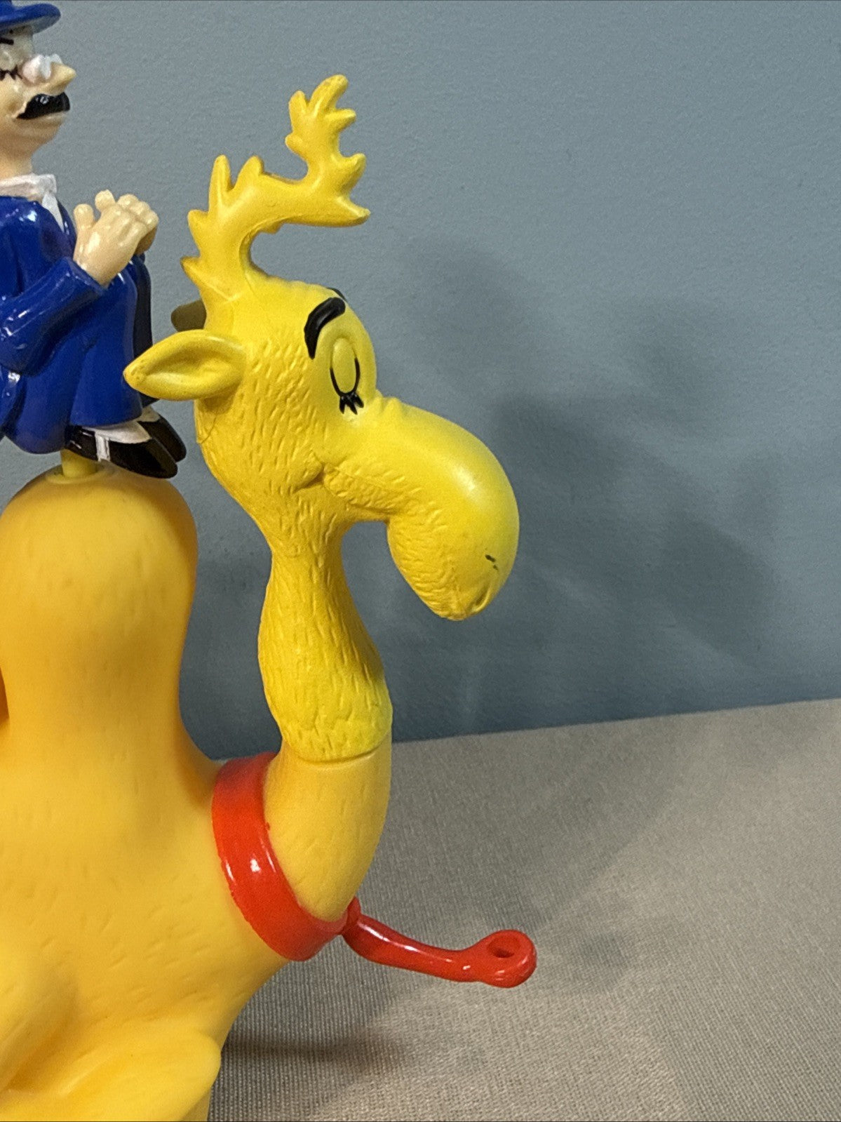 Vintage ERTL Dr Seuss Five Hump Wump Camel Yellow Pull Toy Motion Collectible