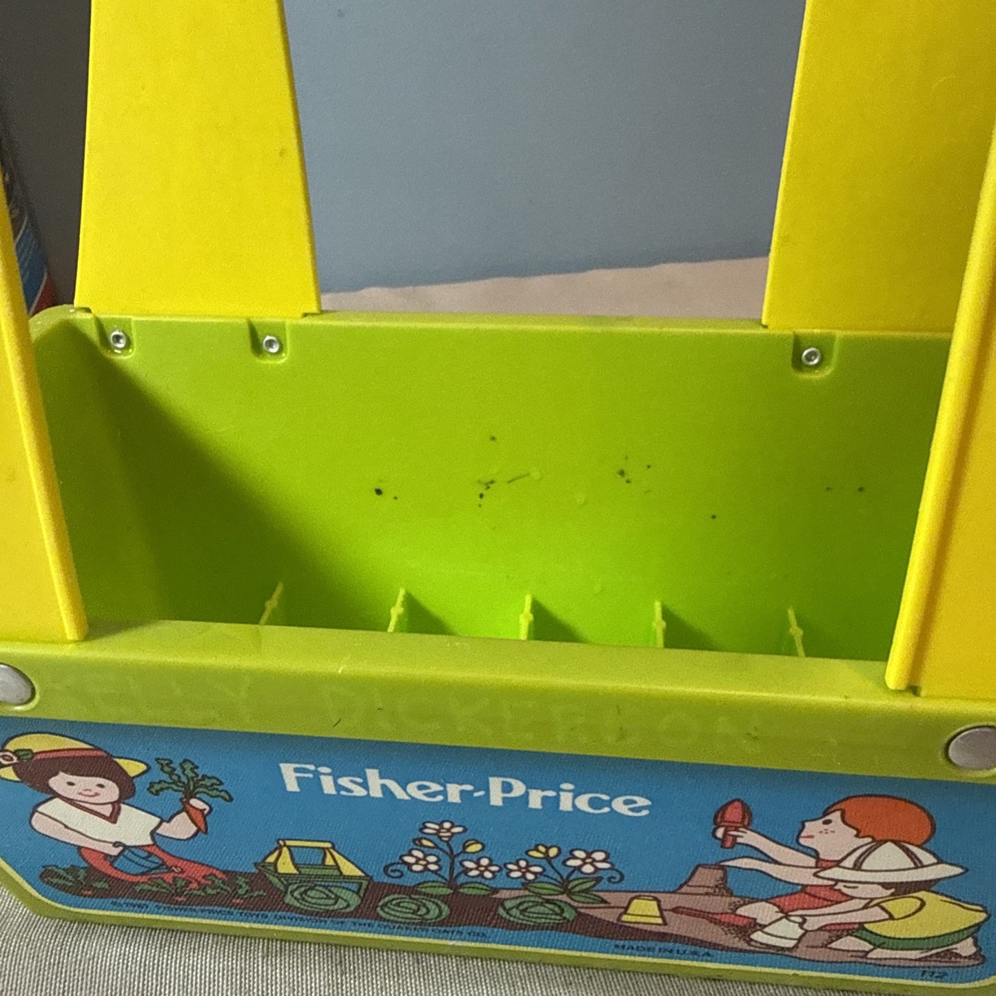 Vintage 1981 Fisher Price Garden Set 112 Playset Box Incomplete Replacement Part