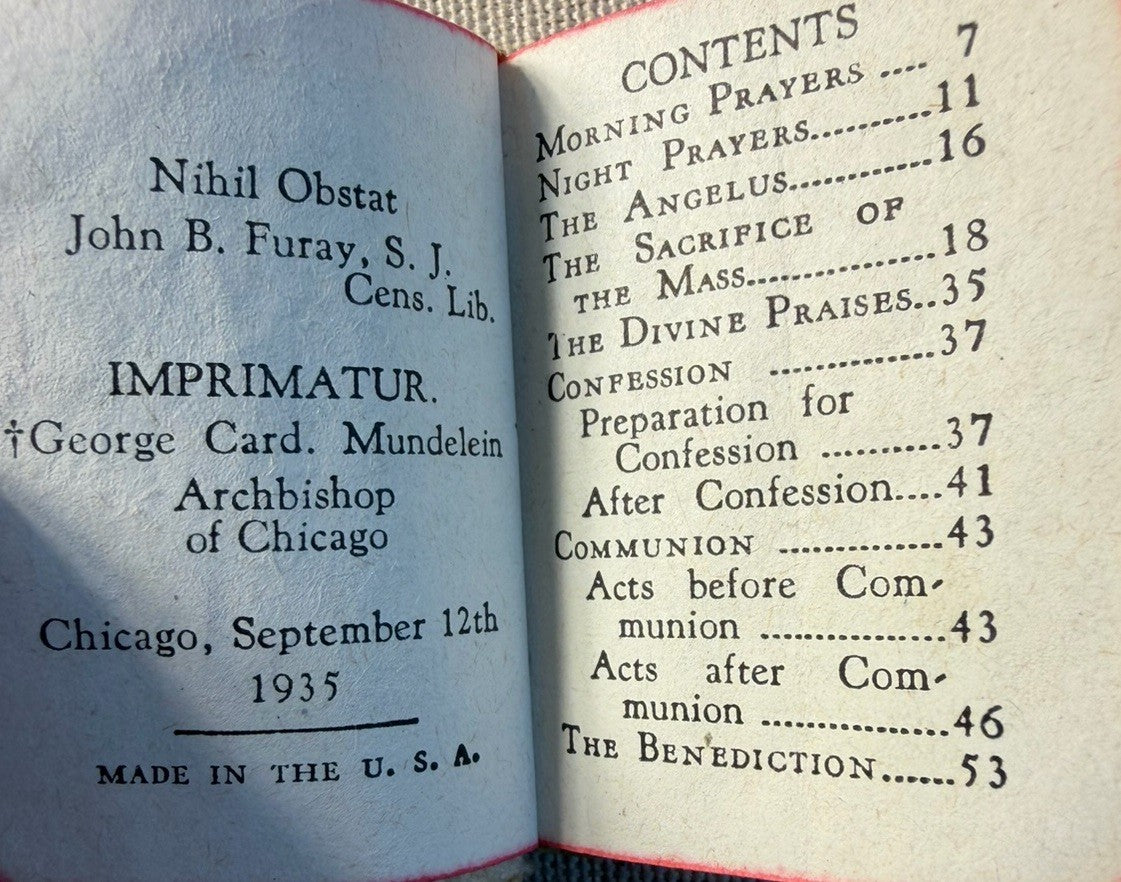 Vintage Catholic Books Scriptural Rosary My Sunday Missal Mini Prayer Book Lot 5