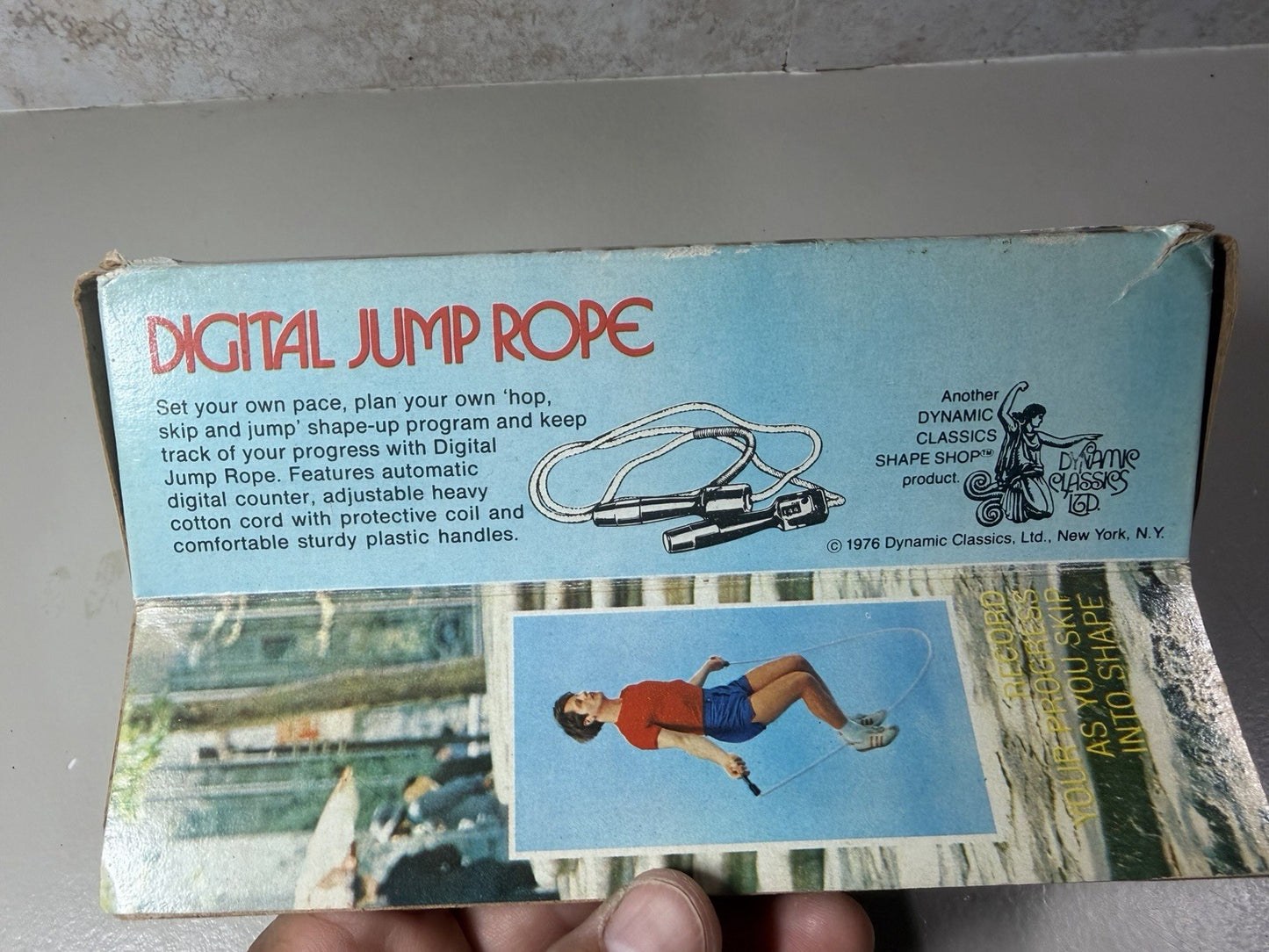 Vintage 1976 Dynamic Classics Digital Jump Rope Counter Exercise Fitness Boxed