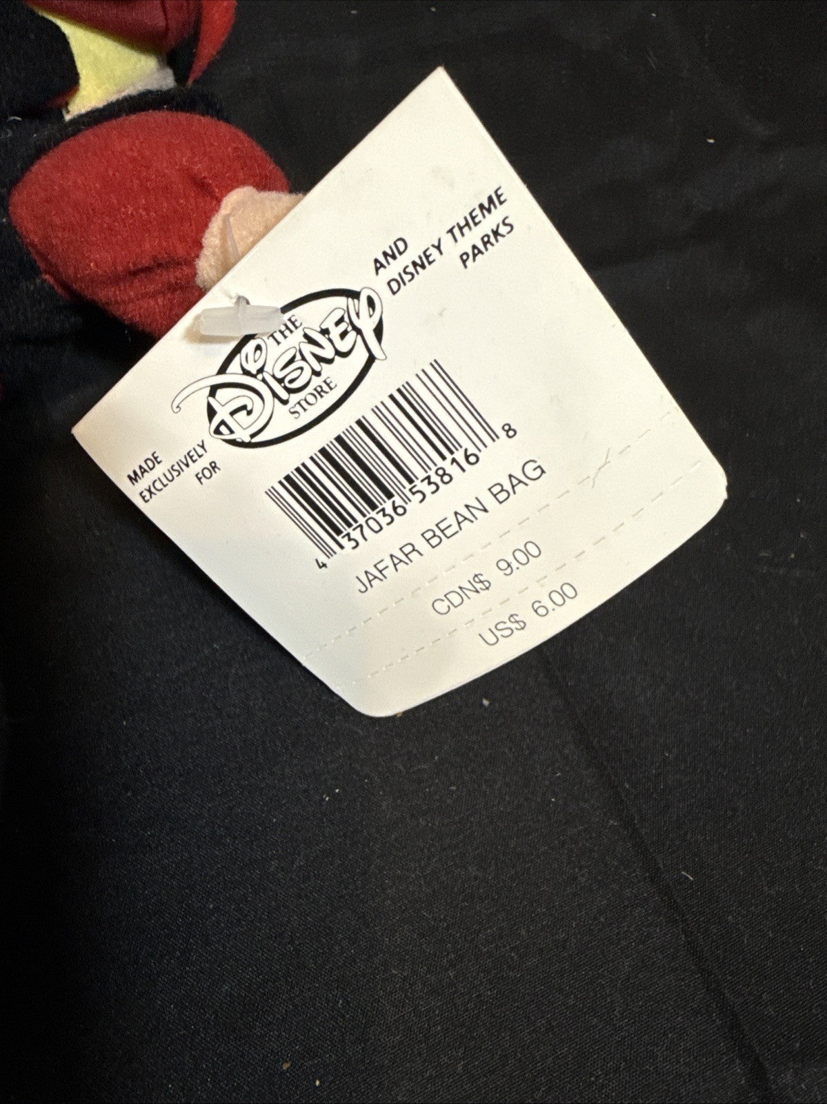 Disney Bean Bag Aladdin Plush ABU  & JAFAR