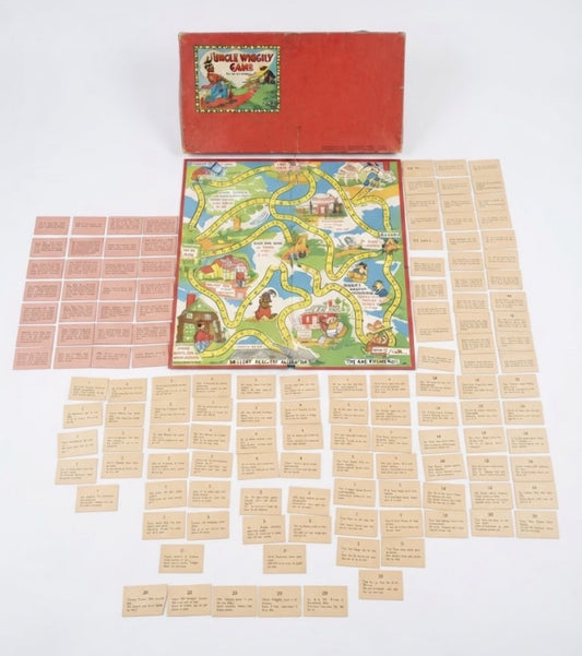 Vintage 1940s Uncle Wiggily Milton Bradley 4817 Complete Card Deck Board Box Set