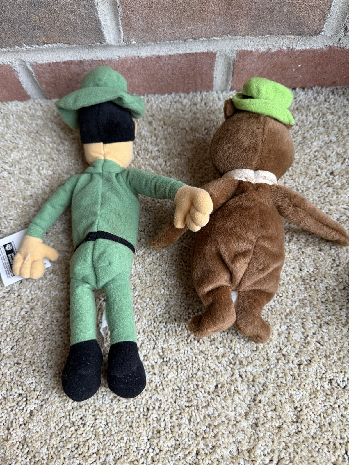 Vintage Hanna Barbera Plush Lot Yogi Bear Huckleberry Hound Ranger