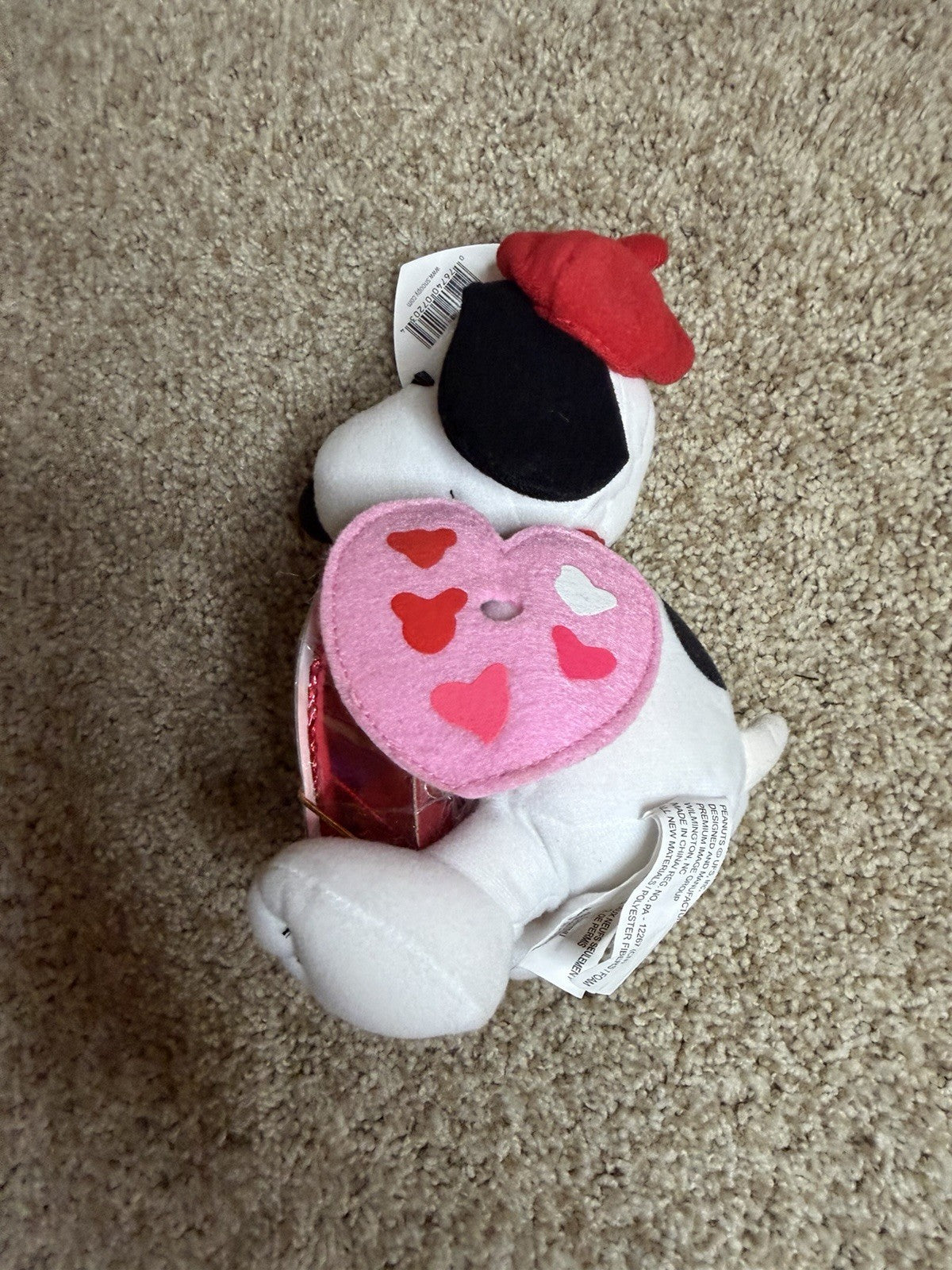 Vintage Peanuts Snoopy Belle Plush Lot Valentine Heart Easter Bunny 17"