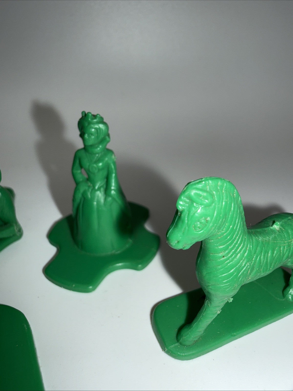 Vintage Tupperware Busy Blocks Figures Green 1970s Toy Lot 9pc