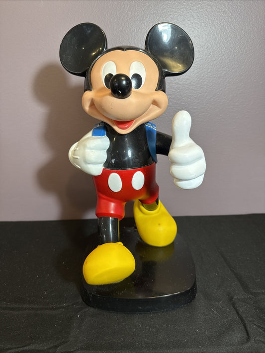 Vintage 1986 Tyco Mickey Mouse Telephone Blue Backpack 14 Inch No Phone