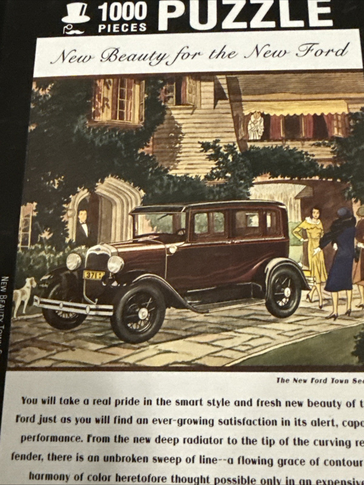 Beez Kneez Town Sedan New Beauty 1000 Piece Puzzle 1930 Ford Model A Sealed