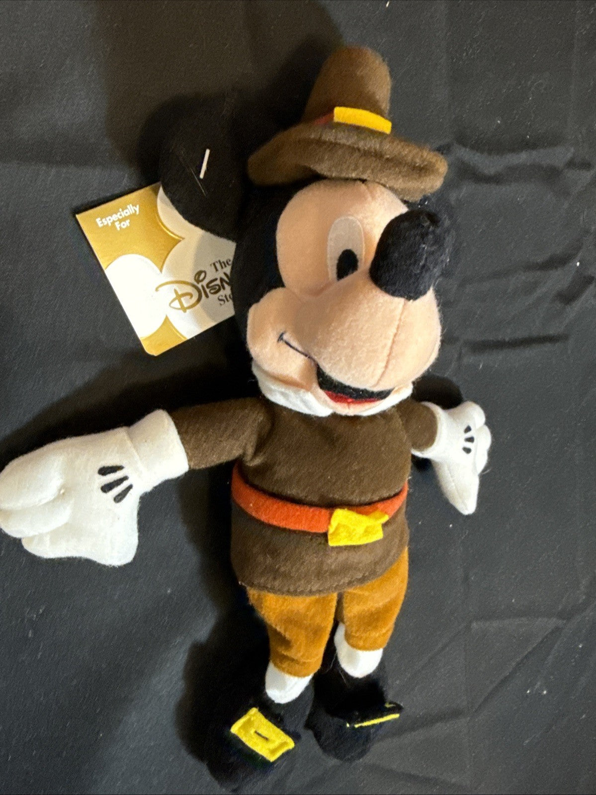 Disney World Pilgrim Thanksgiving Mickey & MIckey as Goofy Bean Bag Lot of 2
