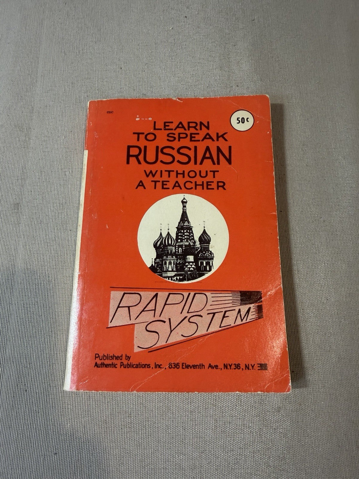Vintage 1963 Learn to Speak Russian Without a Teacher G Bronsky Language Booklet