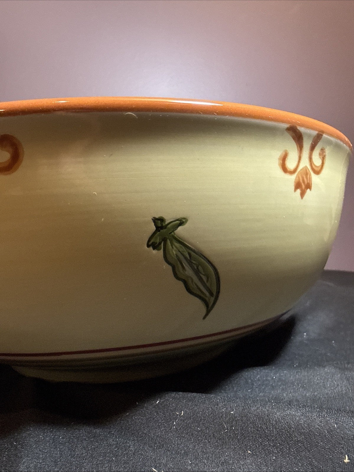 HD Designs Veggie Garden Pasta Serving Bowl 11" Artichoke Tomato Pepper Basil