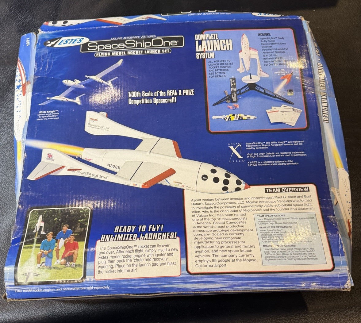 Vintage Estes SpaceShipOne Model Rocket Launch Set 2005 Ansari X Prize Kit New