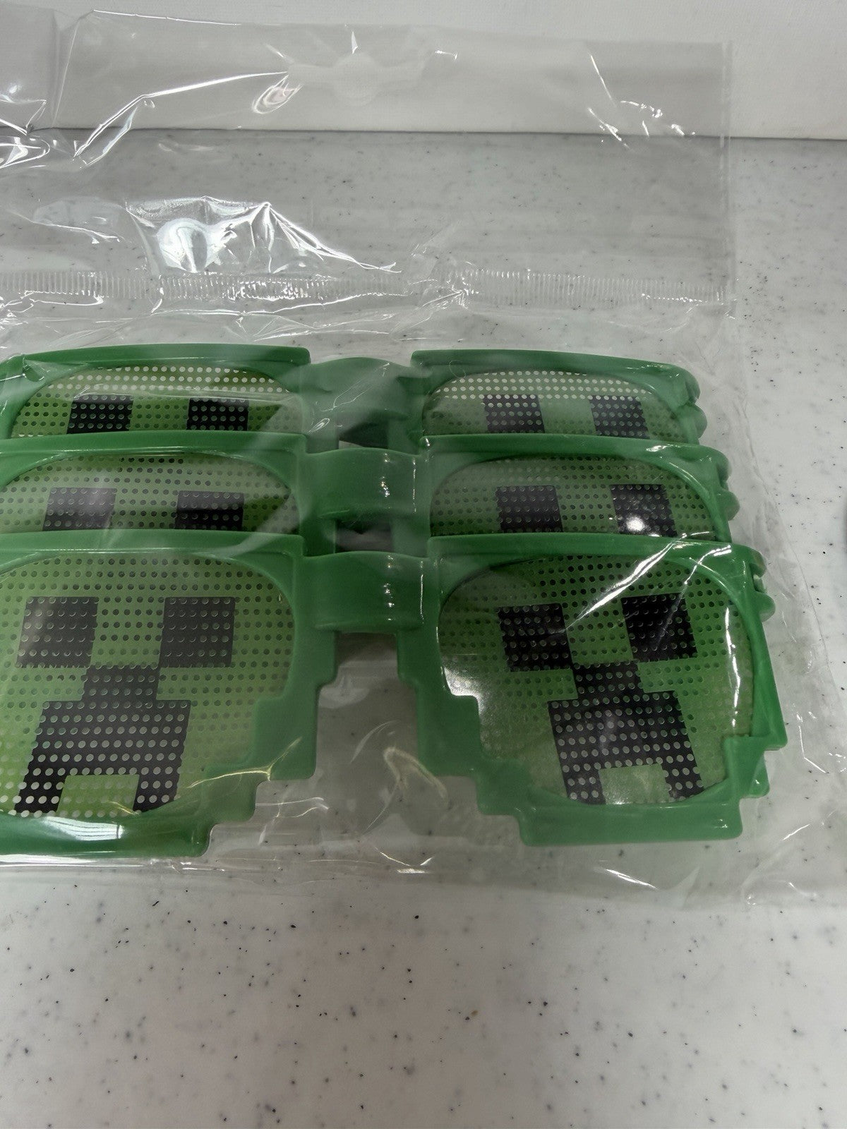 Nerf Minecraft Ghast Blaster Creeper Pixel Sunglasses Party Favor Toy Lot