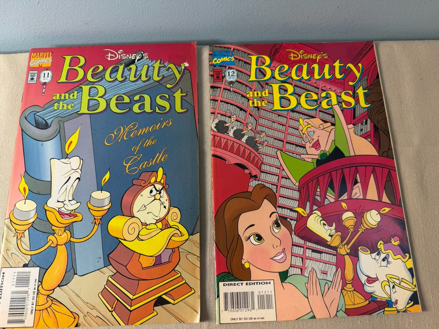 Disney Beauty Beast Comics Figures McDonalds Tea Set Vintage Toy Collection Lot