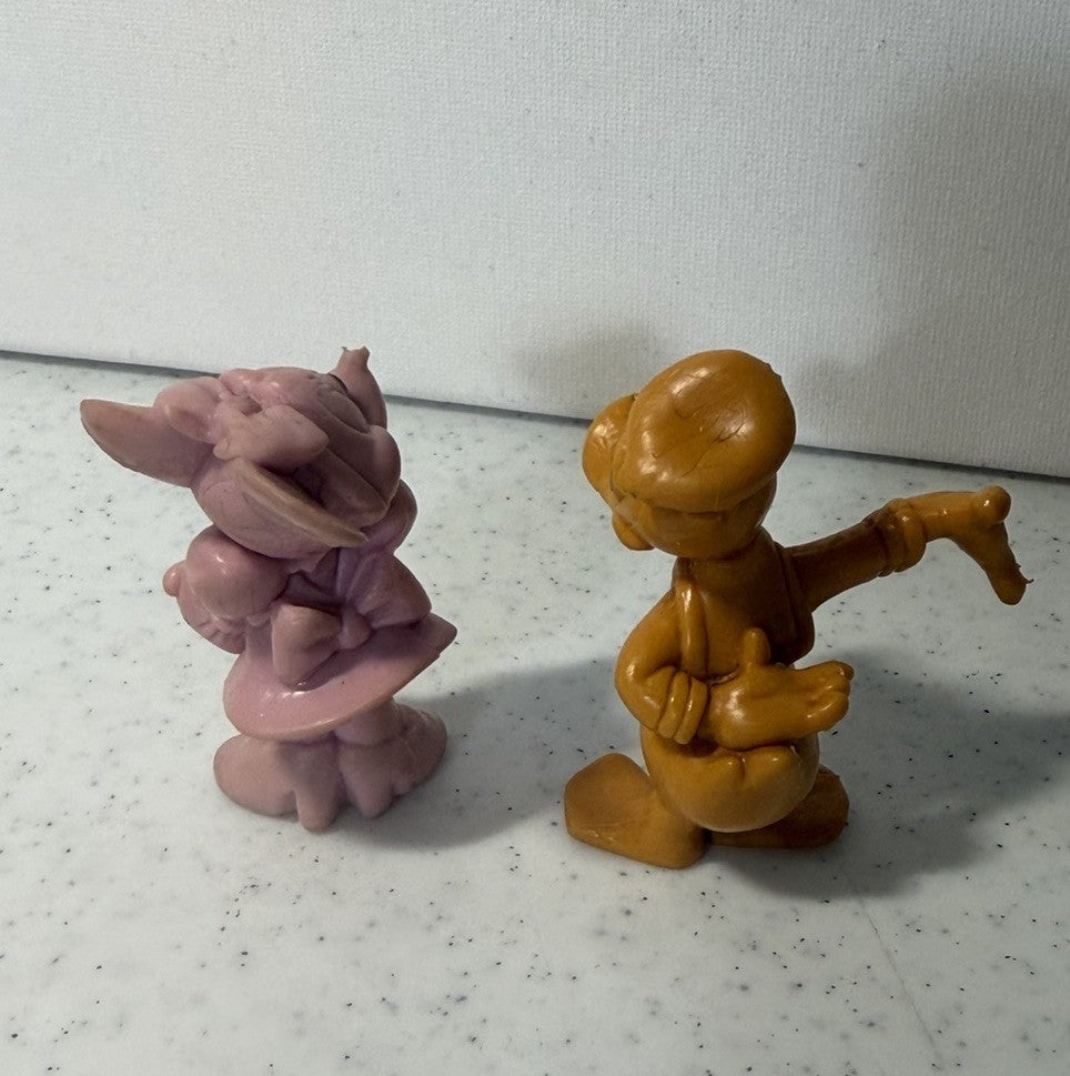 Vintage Disney Cereal Premium Toy Lot Minnie Donald Whistle Figures 1960s