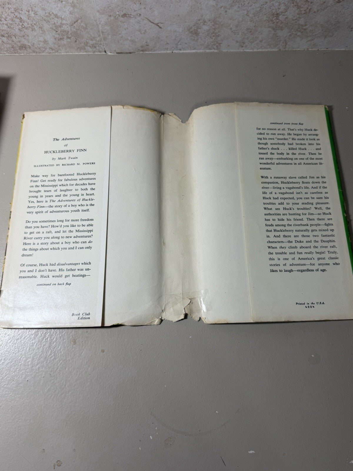 Vintage Mark Twain Hardcover Books Lot Tom Sawyer & Huckleberry Finn 1954-1959