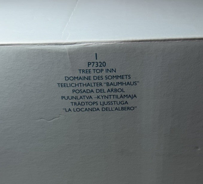Vintage PartyLite Tree Top Inn P7320 Tealight Holder Birds Flowers New NIB Box