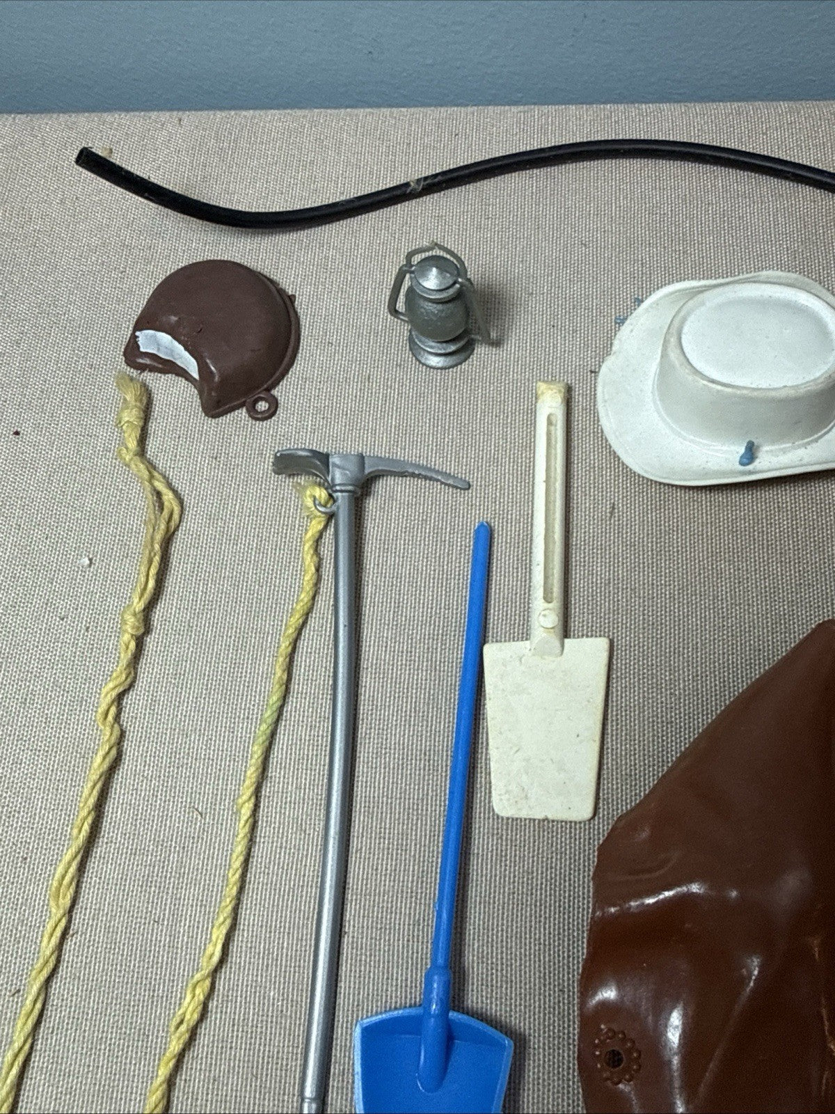 Vintage Johnny West Big Jim GI Joe Accessory Lot Cowboy Climbing Tool Equipment
