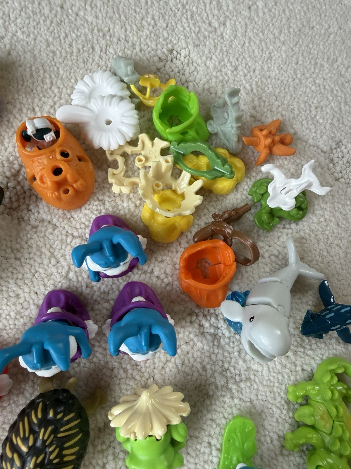 Vintage Kinder Surprise & Fast Food Toy Lot of 100+ Miniature Vehicles & Figures