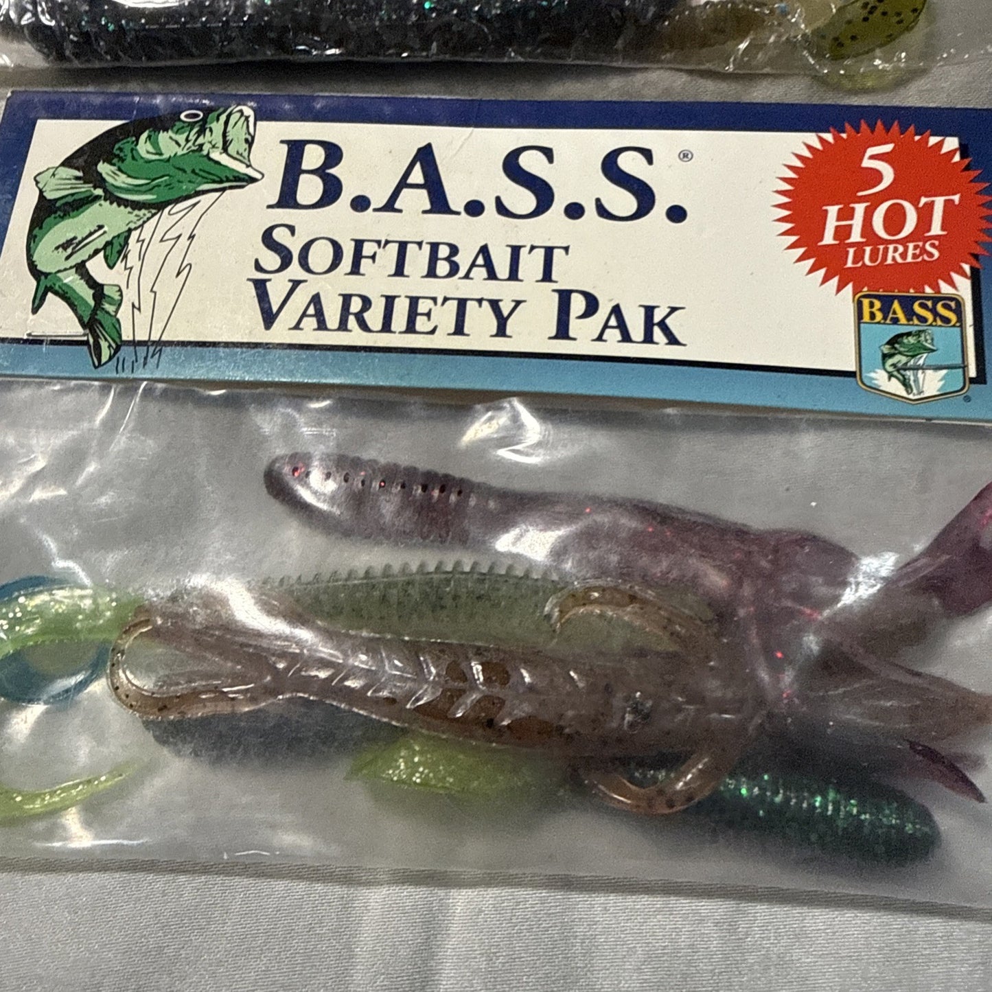 Lot of 11 Fishing Soft Plastic Worms Powerboat Assault Softbait