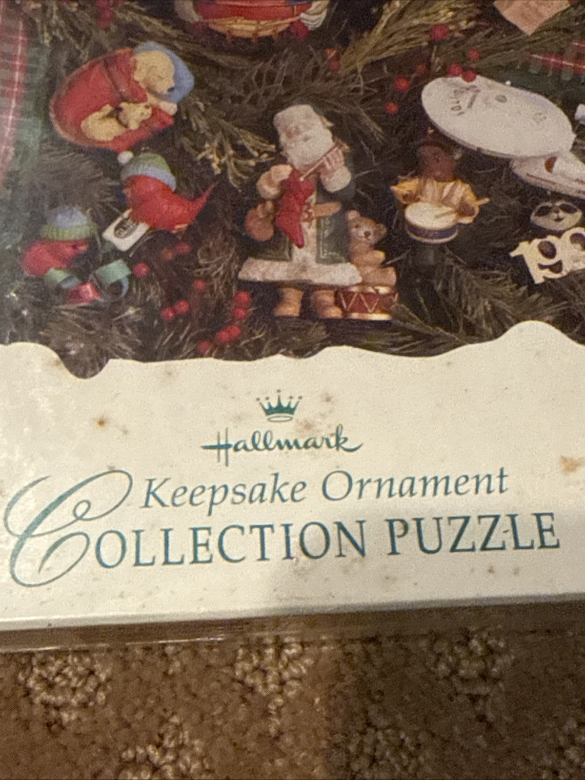 Vintage Christmas Jigsaw Puzzles Set of 5 Schmidt Bits Pieces Hallmark Santa 3D