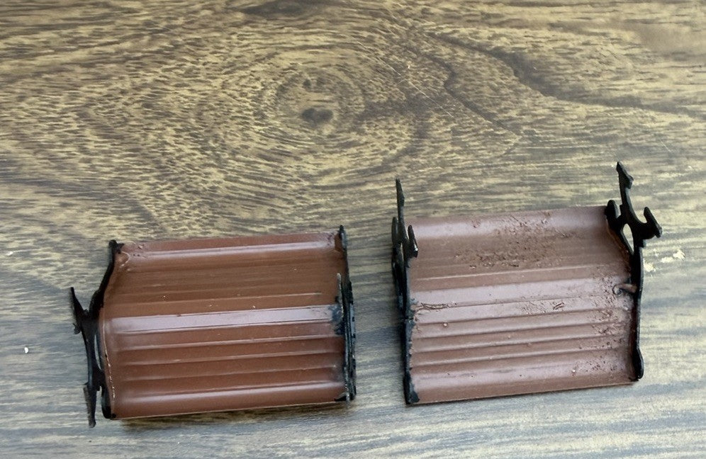 Lemax Christmas Village Park Bench Brown Metal 24033 Lot of 2