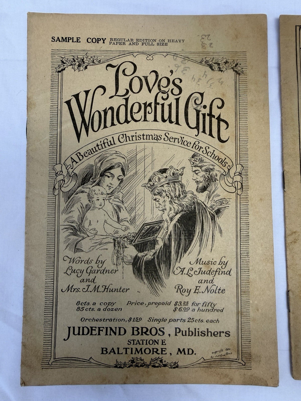 Vintage 1920s 1930s Christmas Pageant Play Cantata Sheet Music Lot Rare