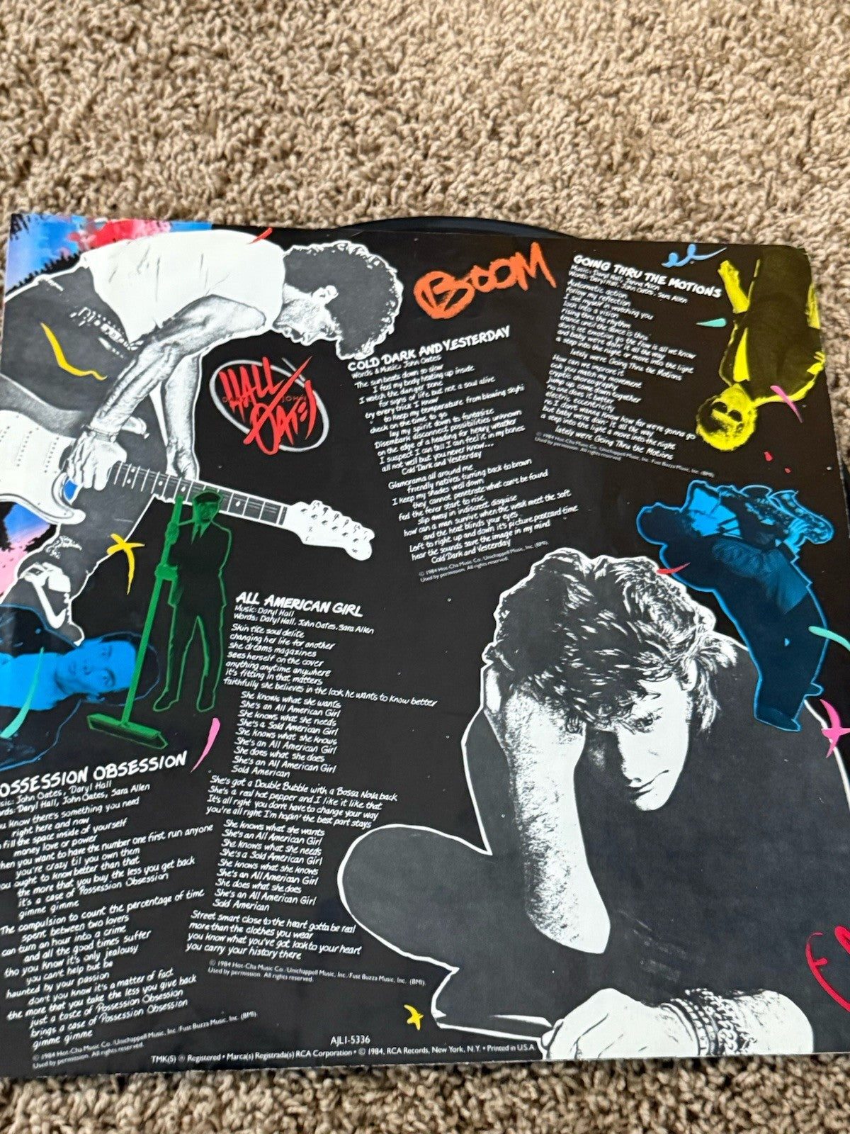 Hall Oates Vinyl LP Lot 3 Live Apollo Big Bam Boom Rock N Soul Part 1 RCA Rock