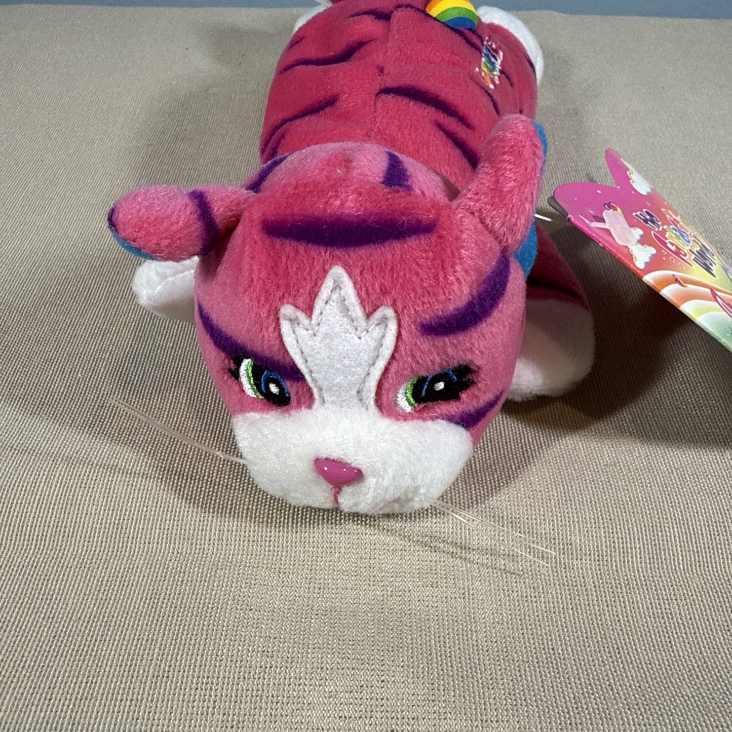 Vintage 1998 Lisa Frank Twinkle Star Pink Cat Bean Buddy NWT Rare Plush