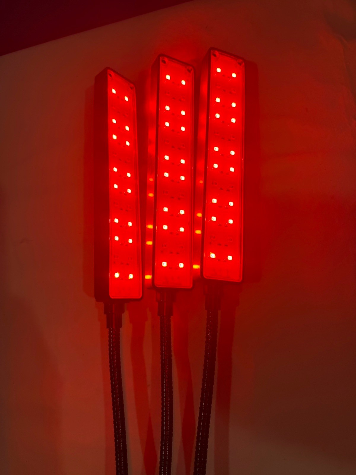 Bell Howell Triple Head LED Grow Light Indoor Plant Lamp Clamp Adjustable Arms