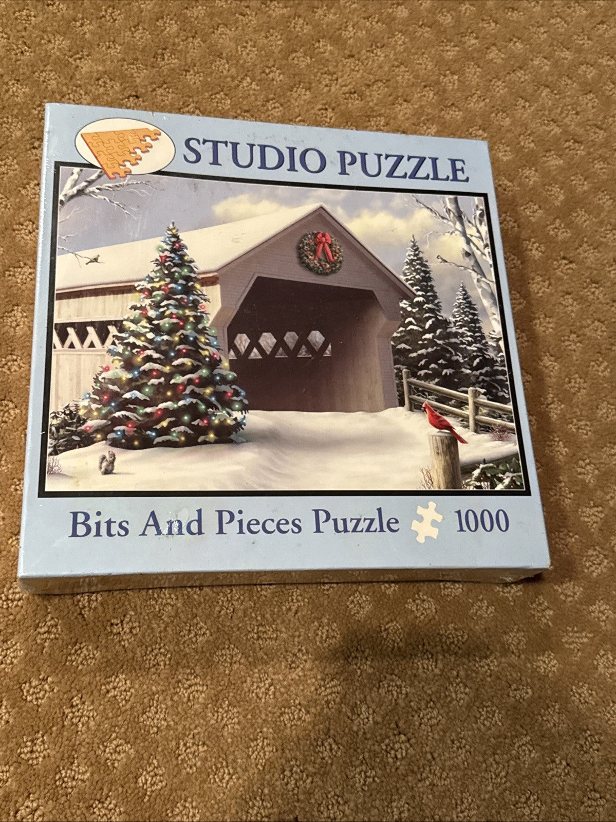 Vintage Christmas Jigsaw Puzzles Set of 5 Schmidt Bits Pieces Hallmark Santa 3D