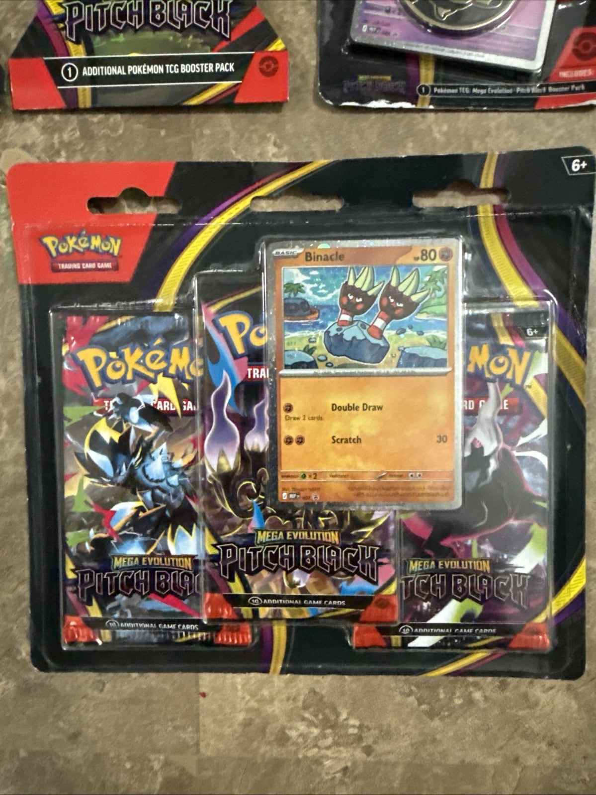 Pokemon Mega Evolution Pitch Black Lot Of 6 Pack/Sets -See Photos & Description
