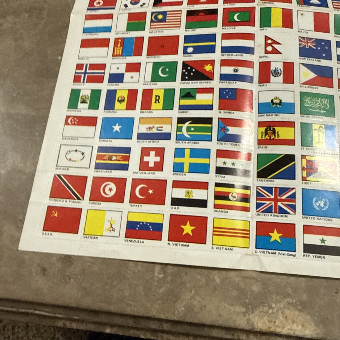 1952 Stamps and Flags of the World Stamp Book Extra Stamps Lot