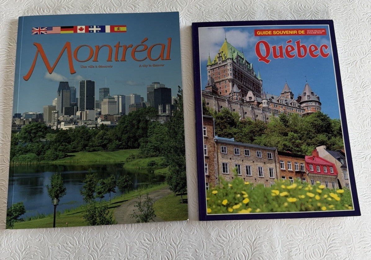 Vintage Canada Montreal Quebec Photo Books Lot 2 Travel Souvenir City Guides