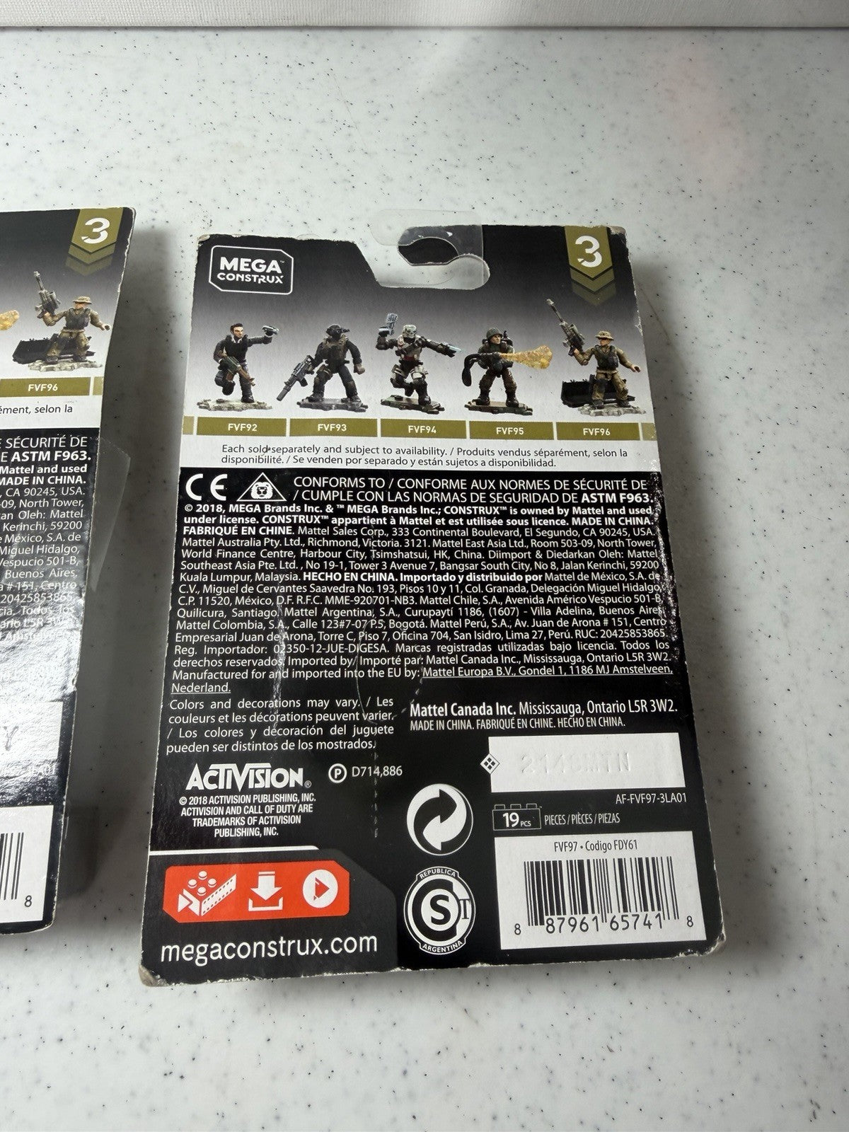 Mega Construx Call of Duty 4 Figure Lot 2 New Specialist Battery  2 Loose