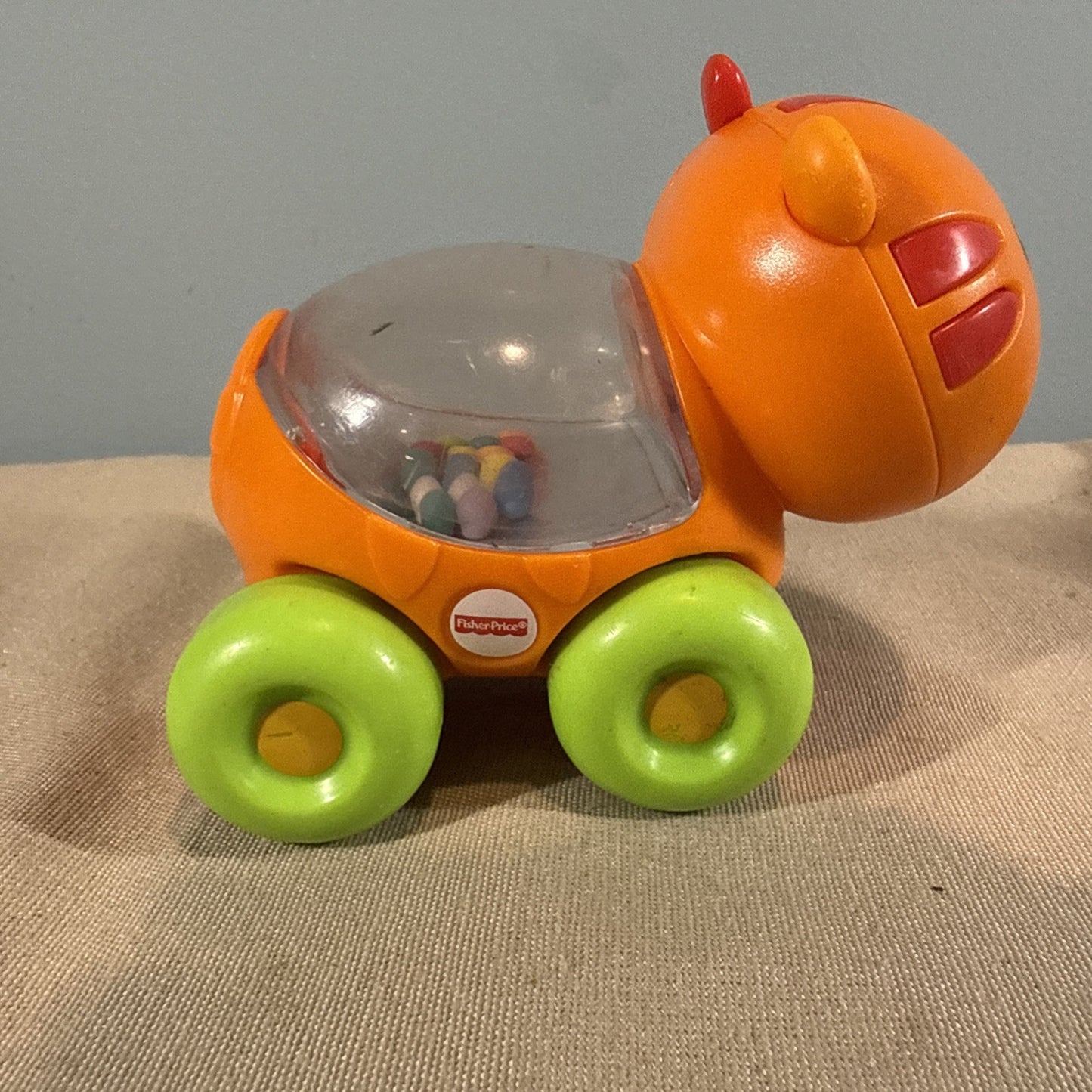 Fisher Price Poppity Pop Animals Rolling Rattle Toy Lot of 3 Vintage Toys