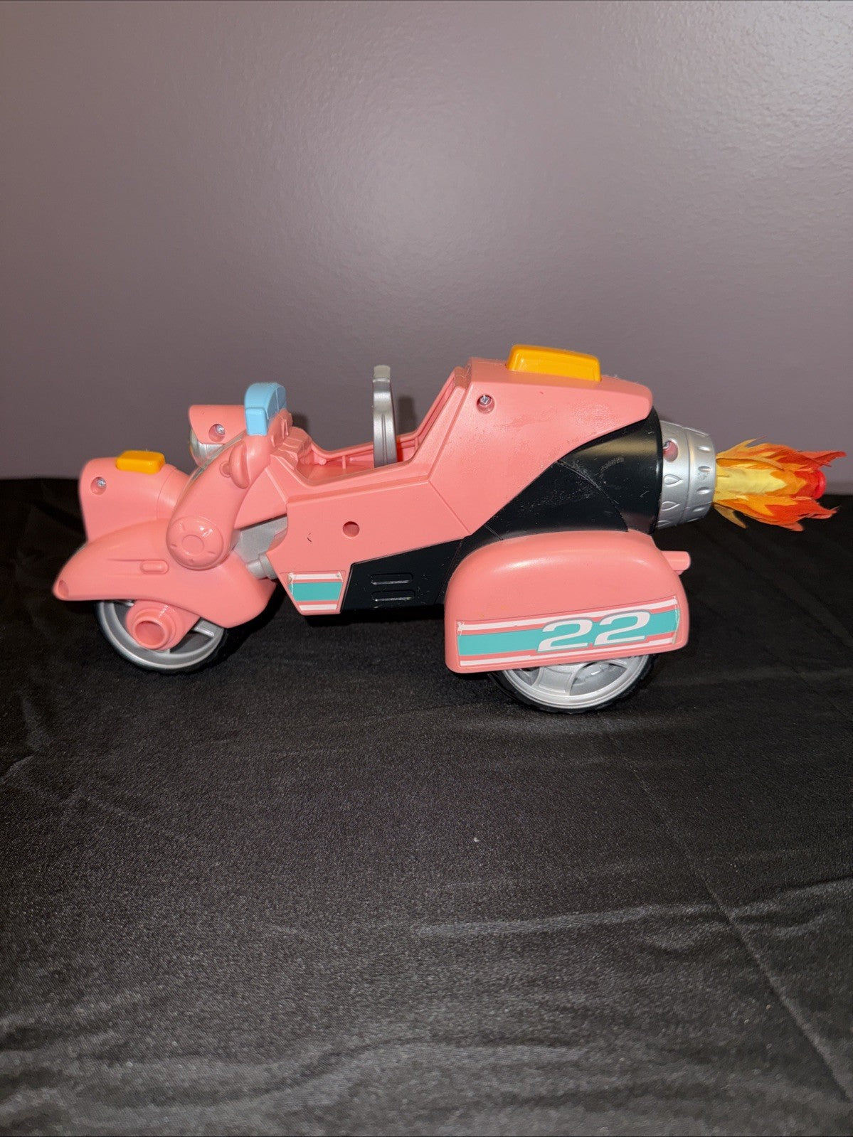 Paw Patrol Liberty Pink Motorcycle Vehicle Toy Incomplete No Figure