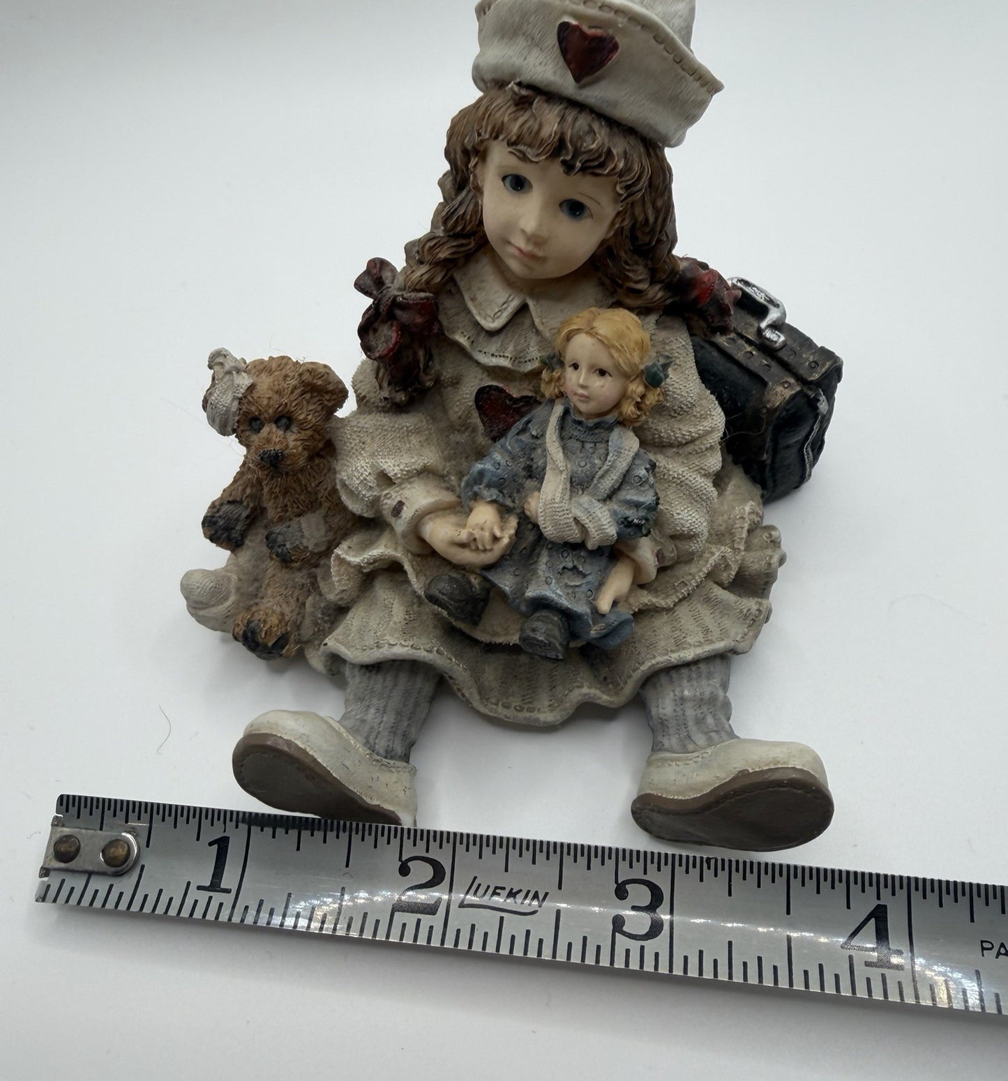 Yesterdays’ Child Nurse Bear Figurine 1995 Katherine Amanda Edmund 2118 Vintage