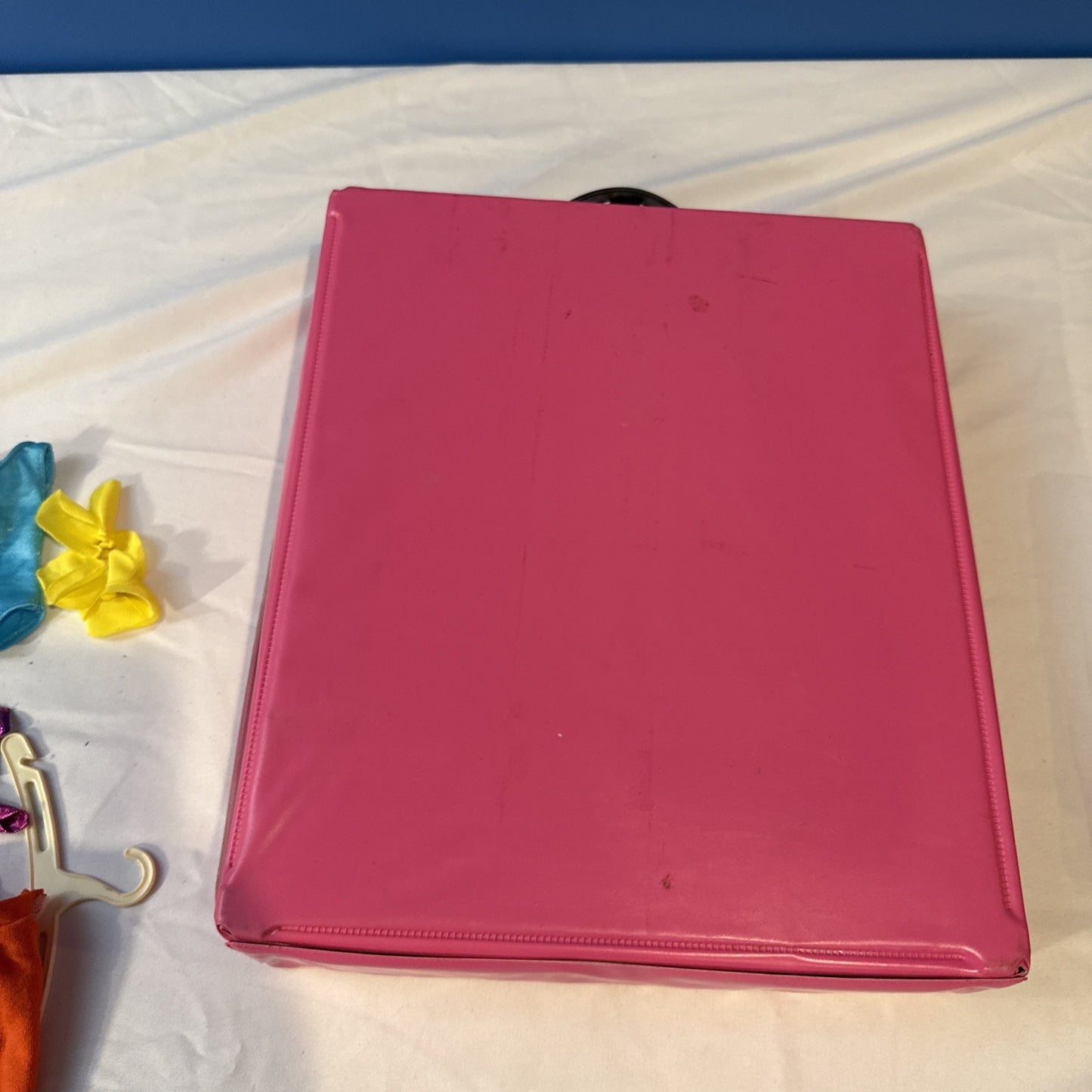 Vintage Barbie Doll Case (1968) with Clothes Accessories & Autograph Book (1996)