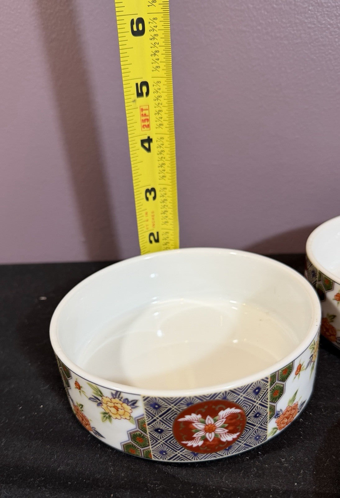 Vintage Toyo Ko Imari Japanese Porcelain 3 Tier Stacking Bowls & Lid