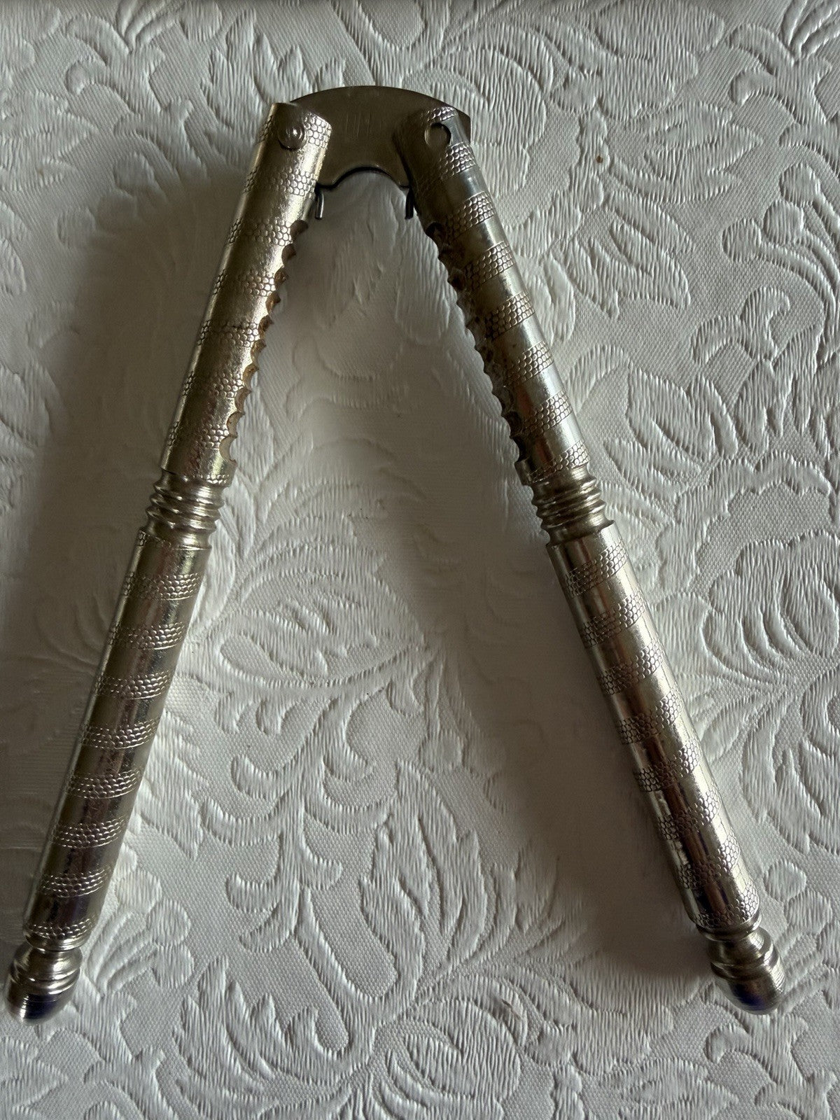 Vintage HMQ Quackenbush Nutcracker Pick Set Textured Handles Original Box Metal