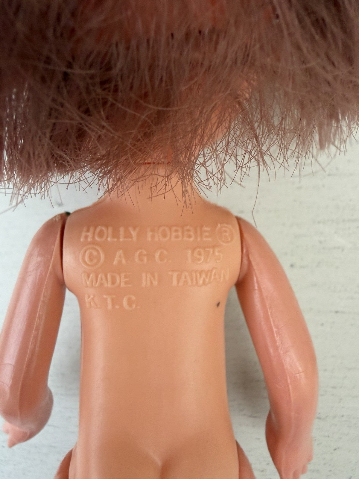Vintage Lot of 3 Dolls Holly Hobbie, Hong Kong, Uneeda, Plus Clothes & 1970s Bag
