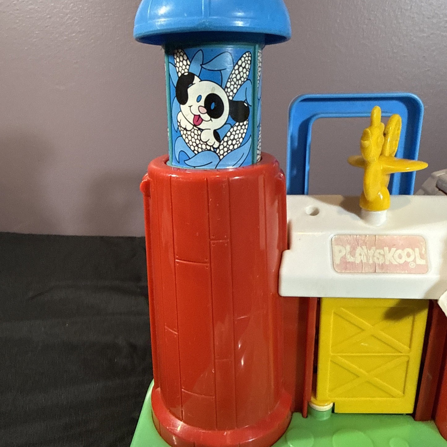 Vintage Playskool Activity Farm 1989 Pop Up Toy Take Along WORKS
